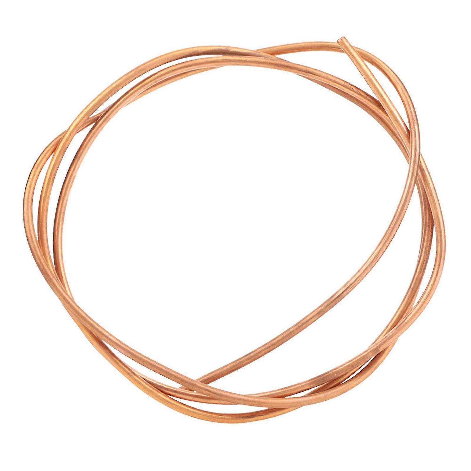 2m C1100 T2 Copper Tube Soft Coil Pipe for Air Conditioner Refrigerator OD 6mm / ID 5mm
