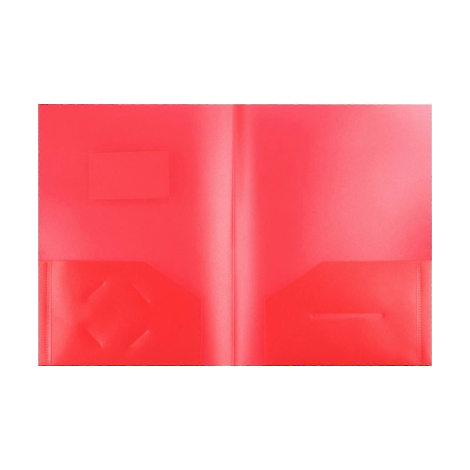 XIANXIAN Color Folders Plastic Pocket Folder Duty Folders with Pockets A4 Letter Size Paper for School