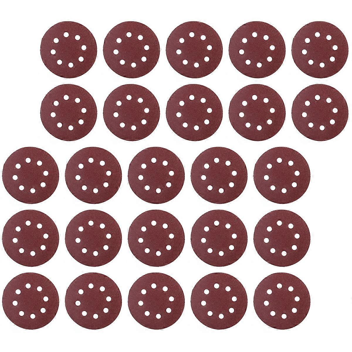 Hook and Loop Sanding Discs 80 Grit Sandpaper for Decorative Finishes 50Pcs