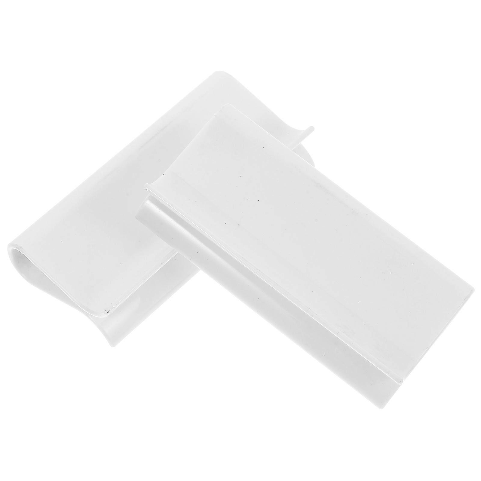 White Plastic Window Shade Pulls for Roller Shades 8Pcs Set