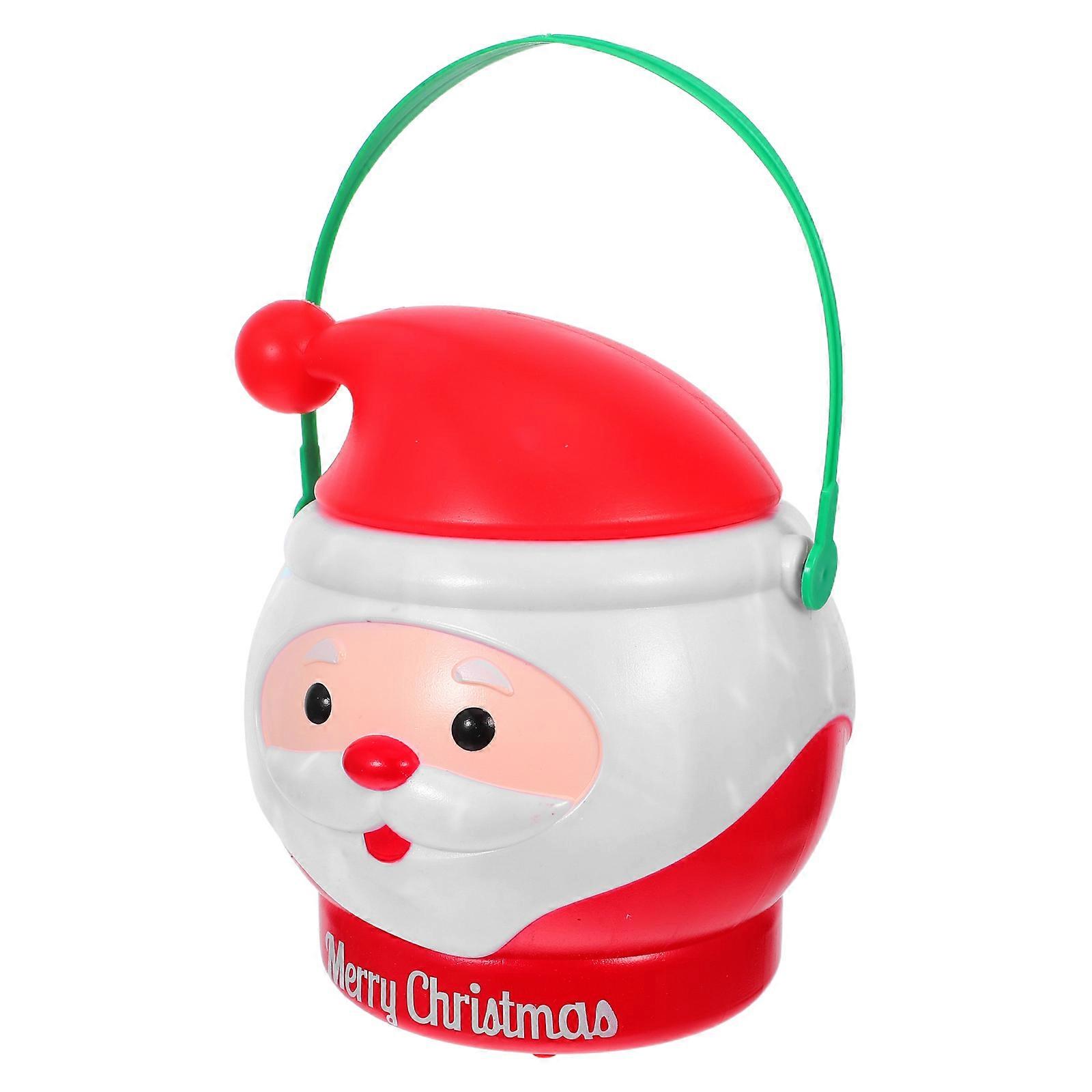 Christmas Buckets LED Candy Bucket for 2Pcs Festive Home Decor