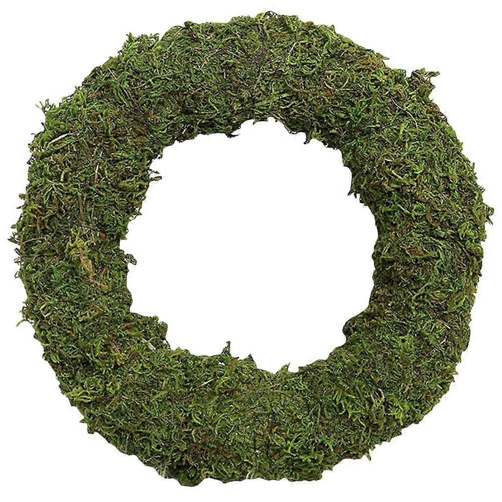 2Pcs Round DIY Wreath Supply For Floral Arrangement And Party Decoration In Green Color Measuring 30x30cm