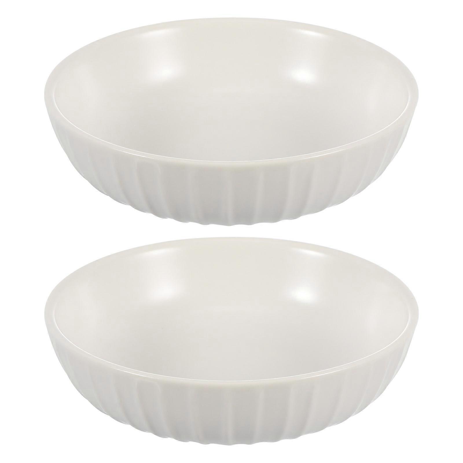 Ceramic Sauce Dipping Plates for 2Pcs White Practical Seasoning Dish