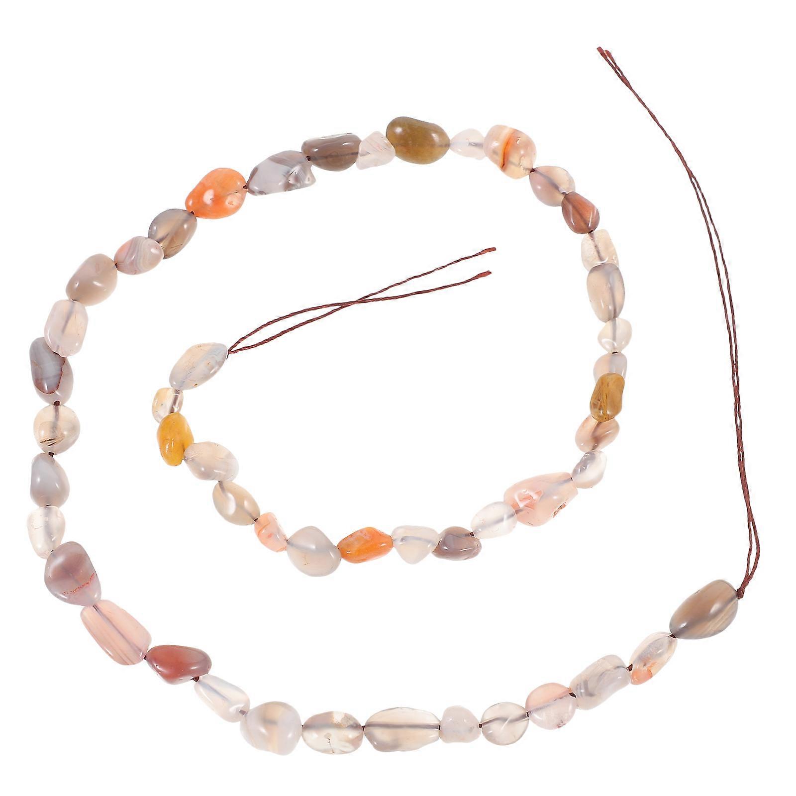 Multi Decorative Beaded String Diy Stone Beads Necklace Bracelet Making 1Set