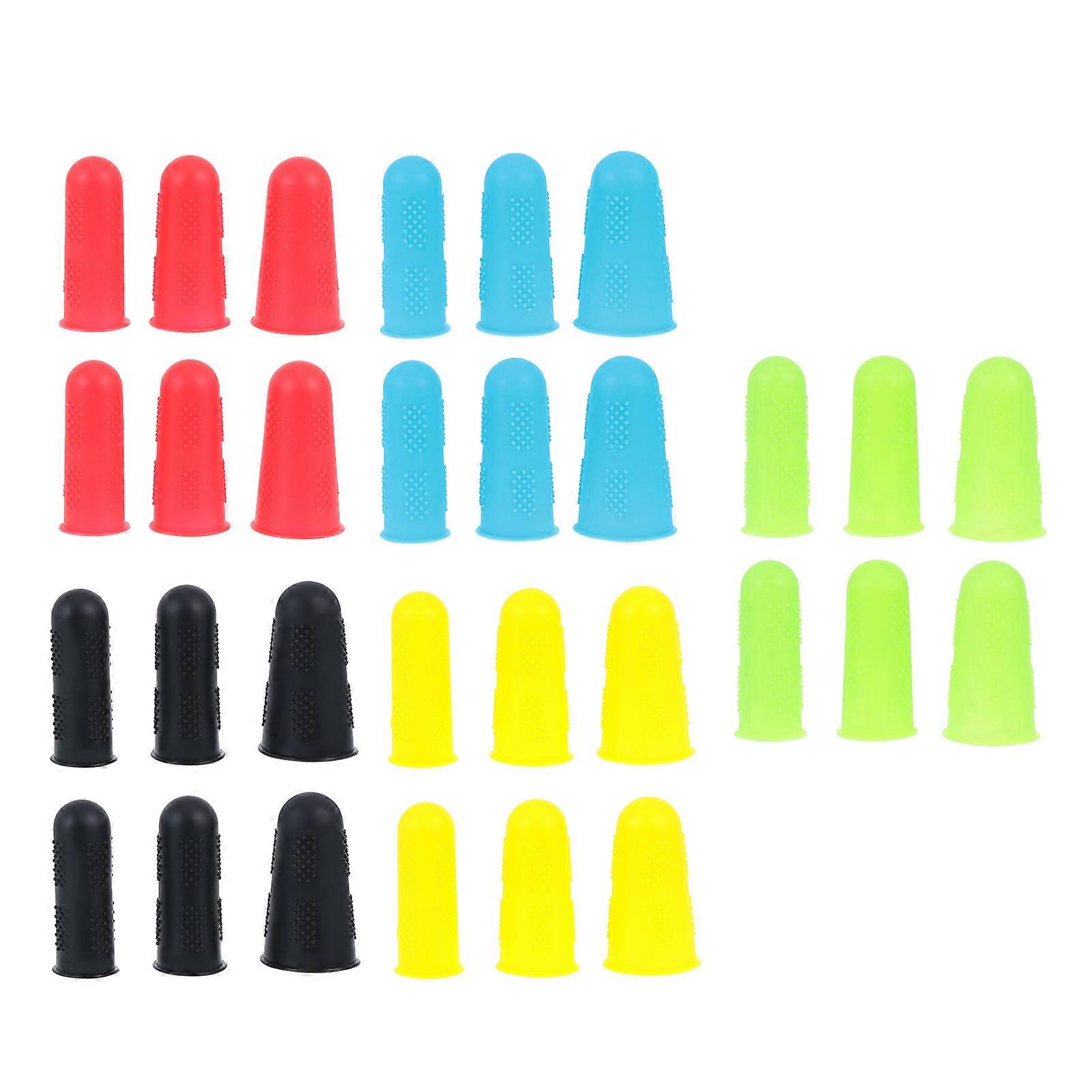 Silicone Finger Tips for Protection Use with 30Pcs Thermal Insulation Sleeves