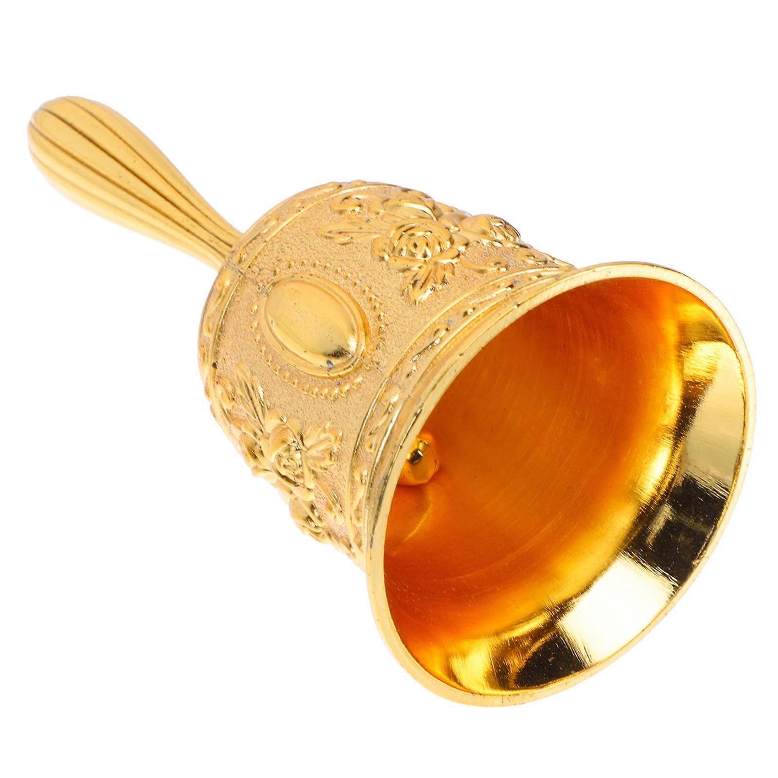 Metal Hand Bell Zinc Alloy for Reception Use 2Pcs Loud Call Bell