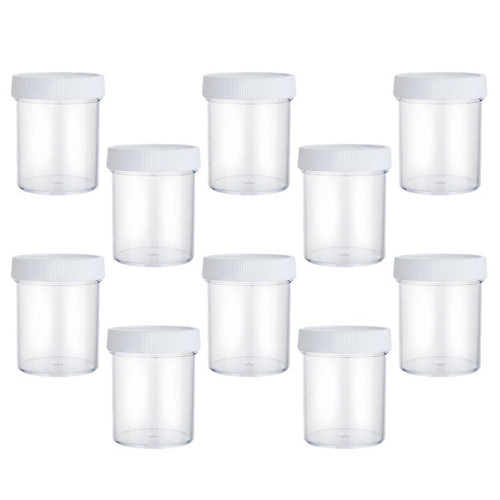 Transparent 20 Pcs Cream Box Container Set For Makeup Travel With Leak-Proof Design Ideal For Cosmetics Storage