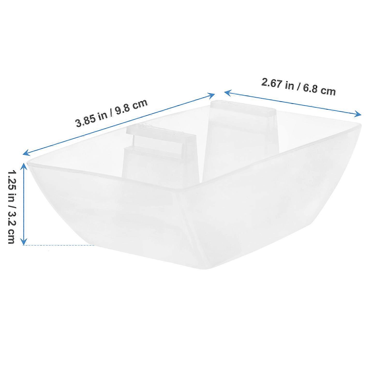 Transparent Range Hood Oil Catcher Plastic Cups for Storage Use 2Pcs