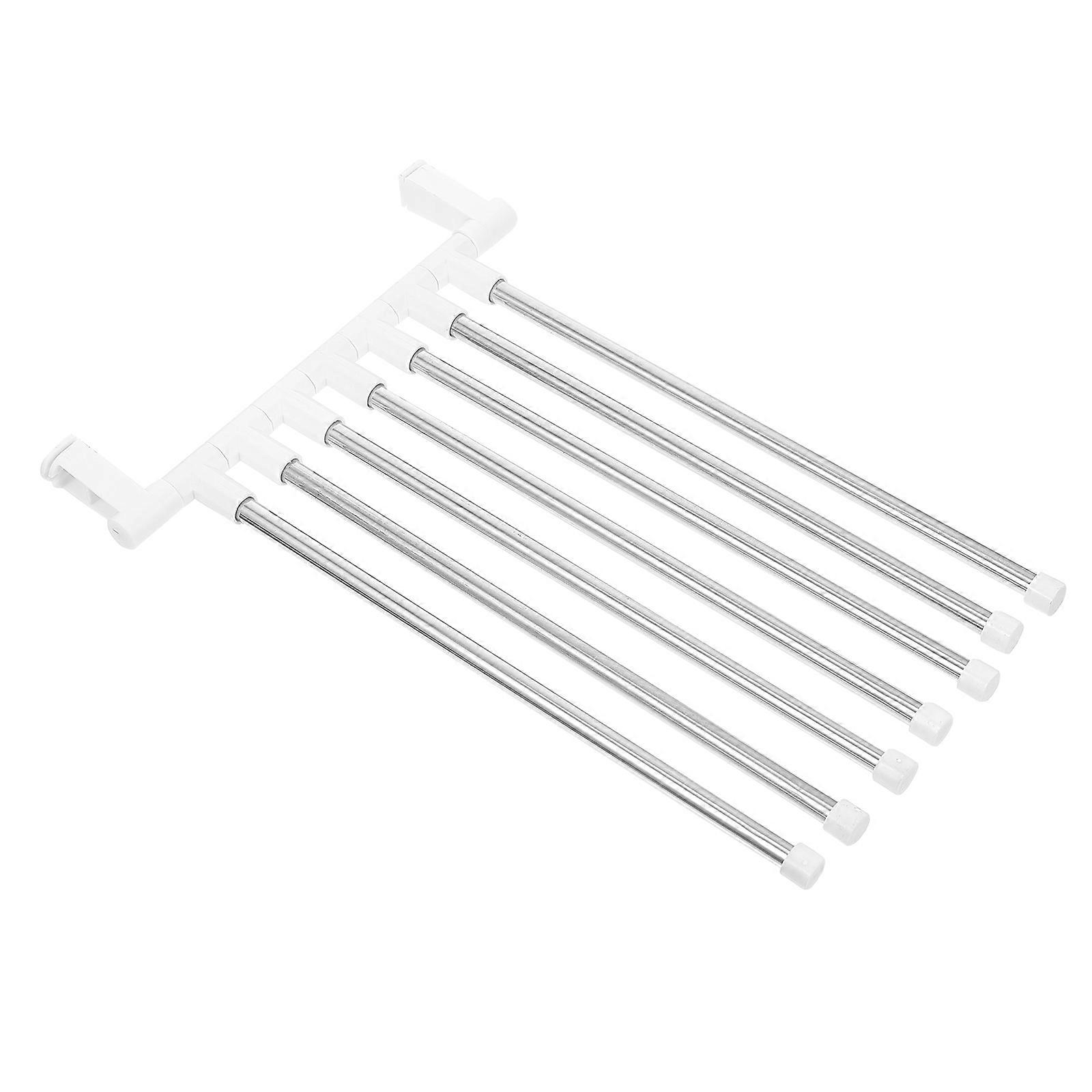 Bathroom Organizer Towel Rack Stainless Steel Rotatable 4Sets Included