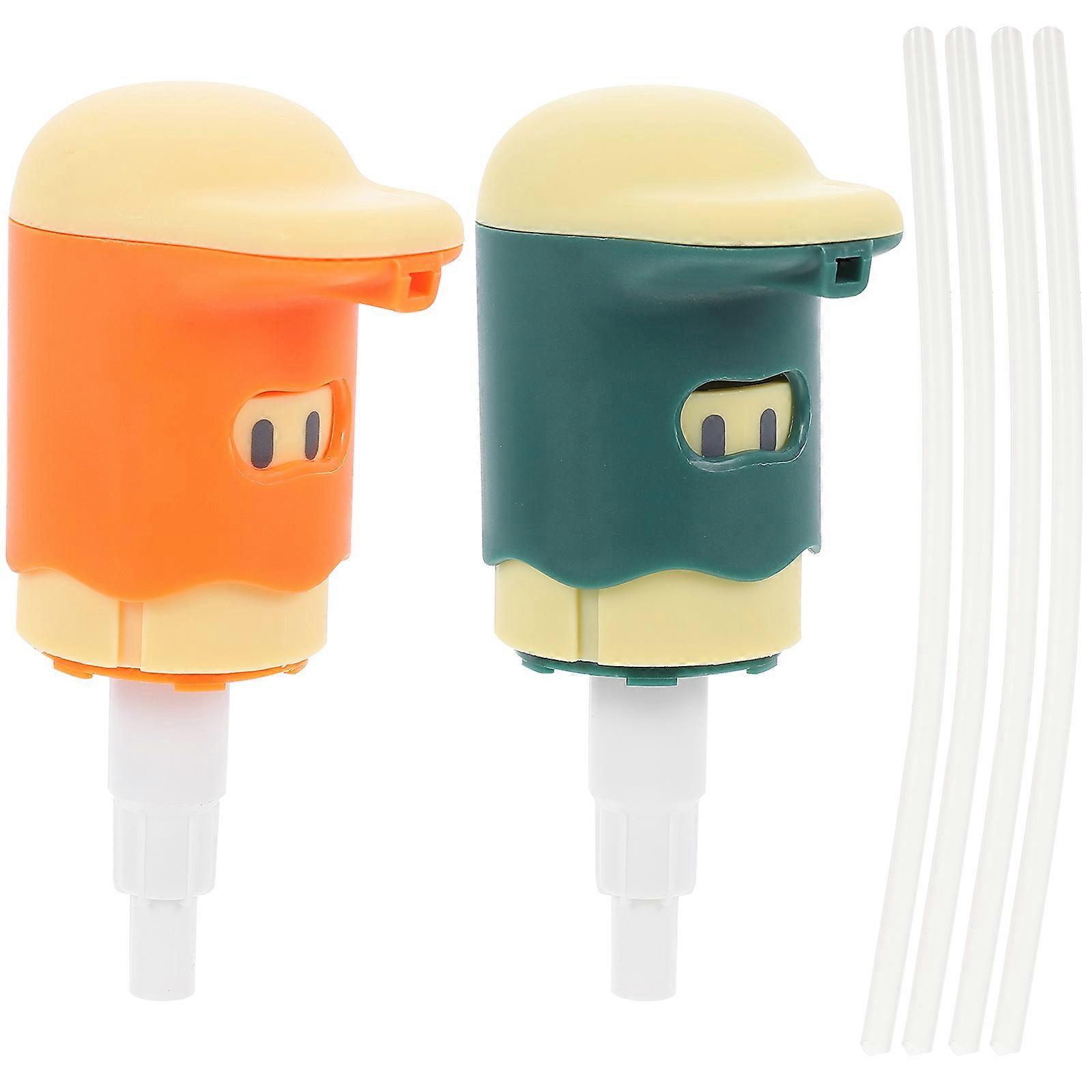 Jam Bottle Dispenser Press-Type Bottle Nozzle 6 Sets Home Use Kitchen Essentials Automatic Suction Comfortable Design
