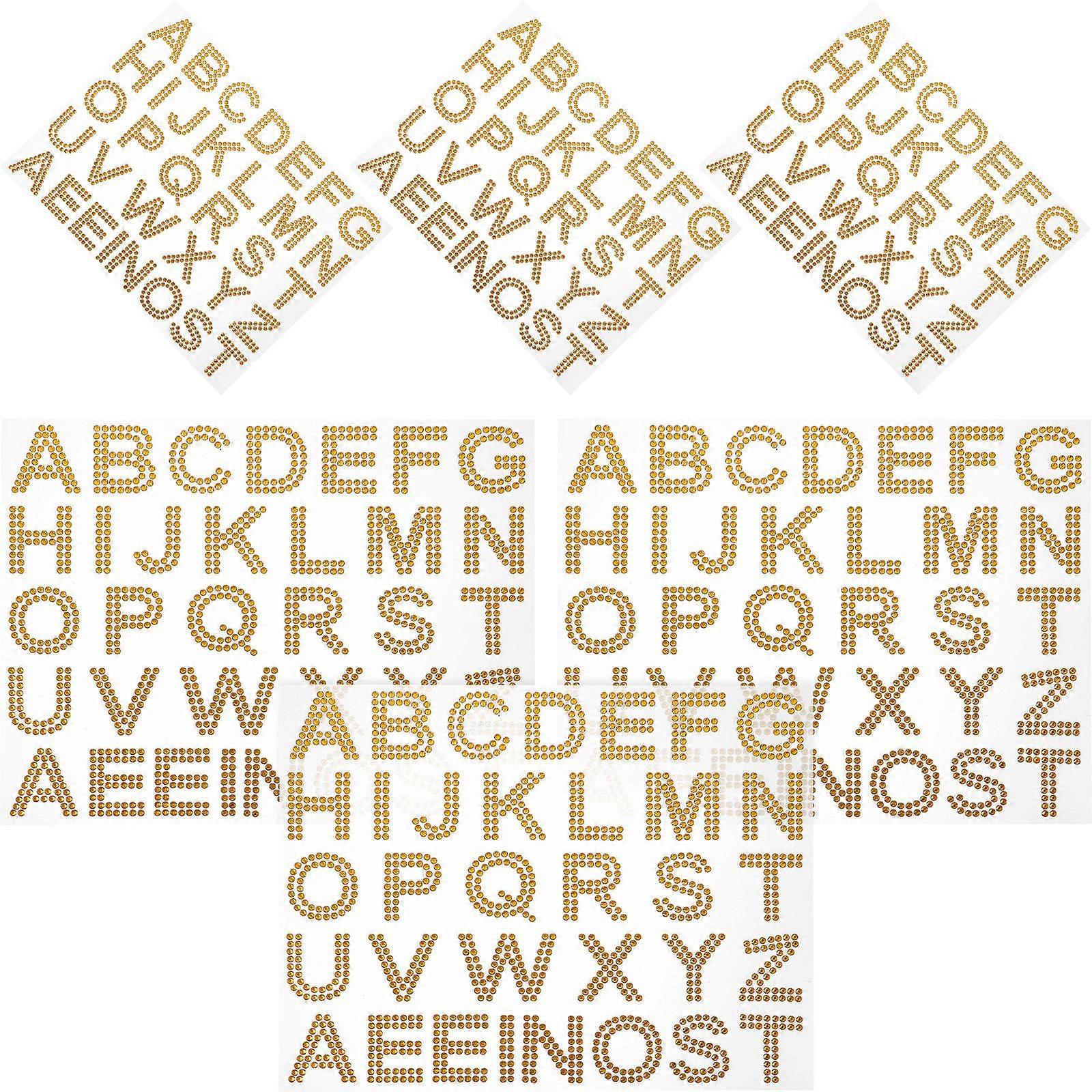 DIY Accessory Rhinestone Decals Star Design Acrylic Material 6Pcs