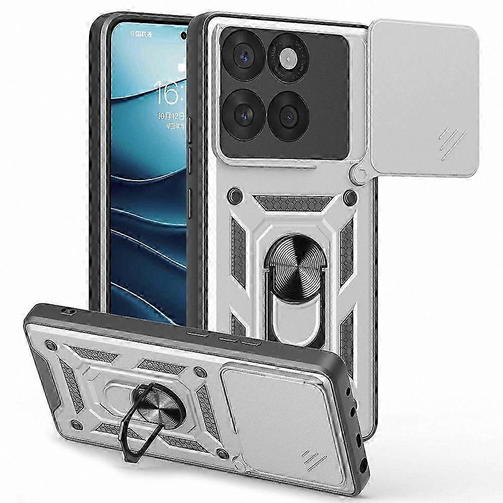 Edge 60 5G Case with Slide Camera Cover, Kickstand Phone Cover