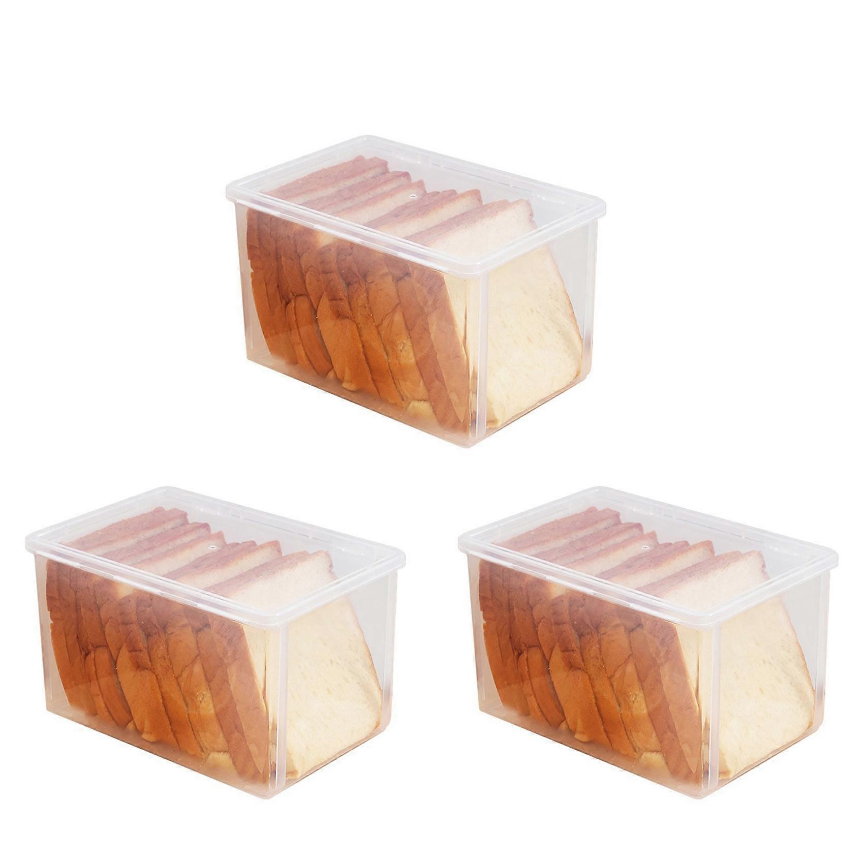 Airtight Bread Storage Containers Bread Box Plastic Reusable