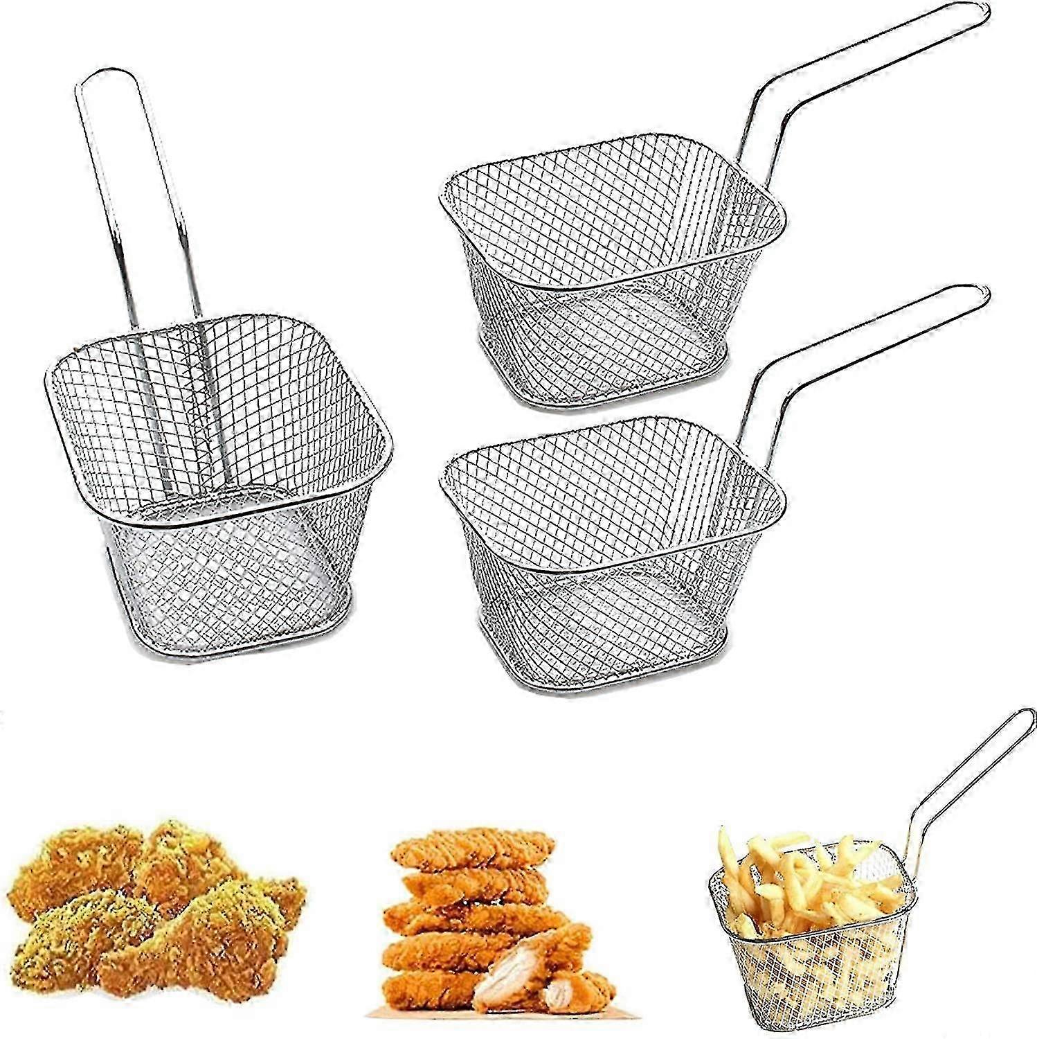 3-piece Mini Food Display Basket, Mini Fried Basket