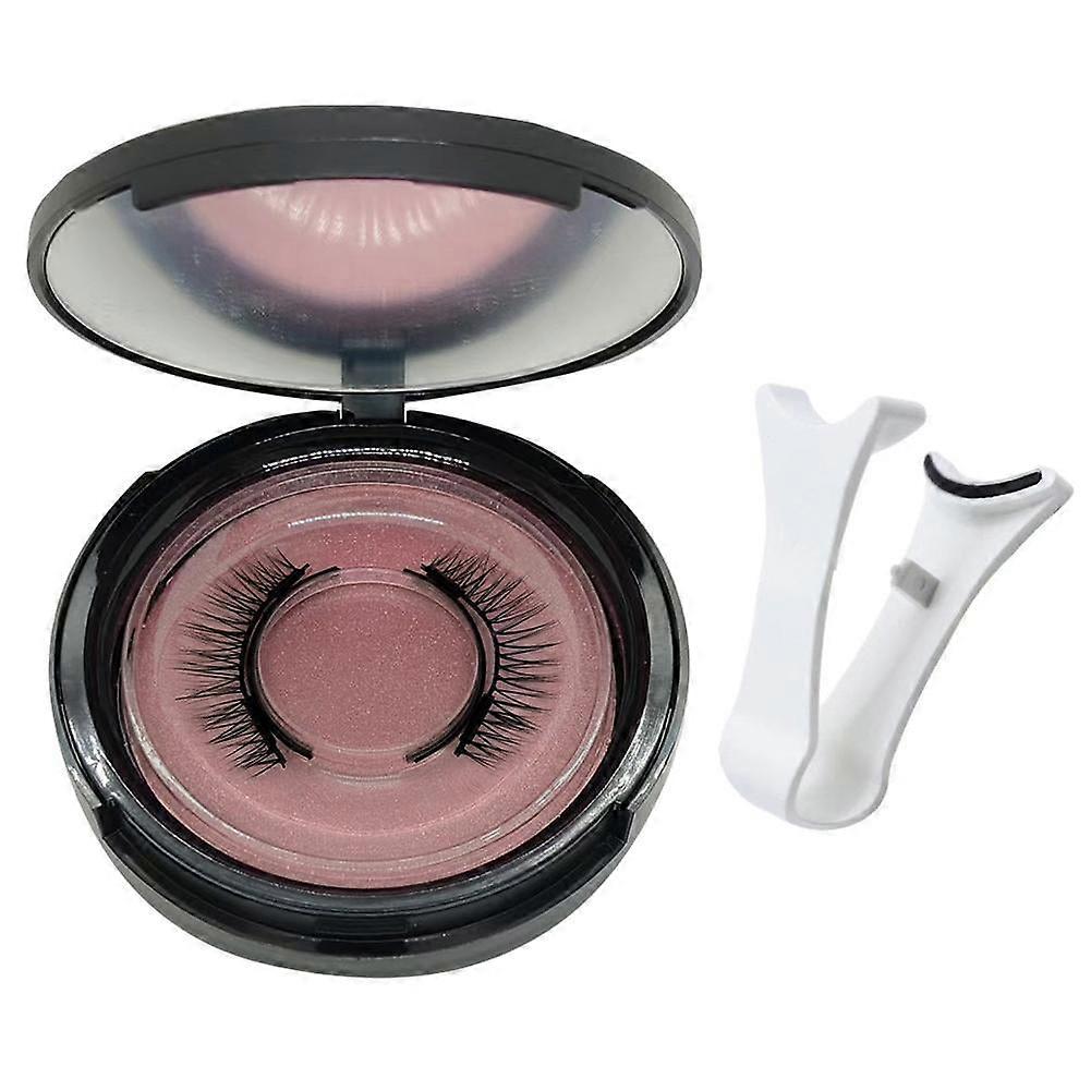 Magnetic False Eyelashes Eyelashes Reusable Magnet Eye Lashes with Clip New G0A3