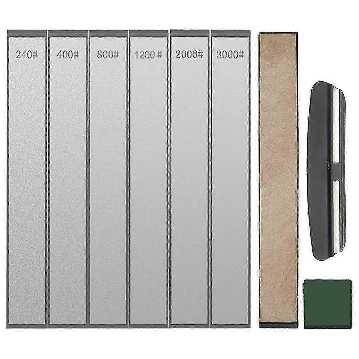 Diamond Sharpening Stones Set of 6, Whetstones for Knife Sharpening