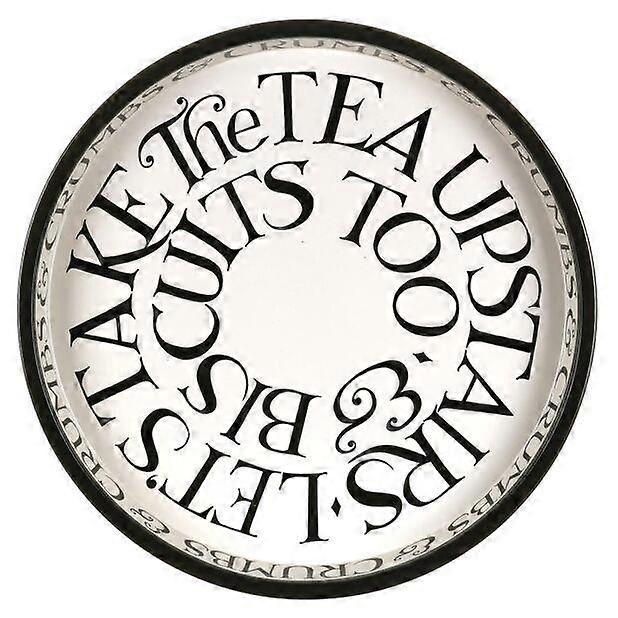 Emma Bridgewater Black Toast Round Tin Serving Tray Deep Well 28cm