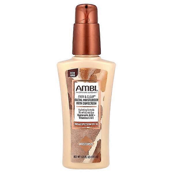 AMBI, Even & ClearÃÂÃÂÃÂÃÂÃÂÃÂÃÂÃÂ®, Facial Moisturizer With Sunscreen, SPF30, 3.5 fl oz (103 ml)