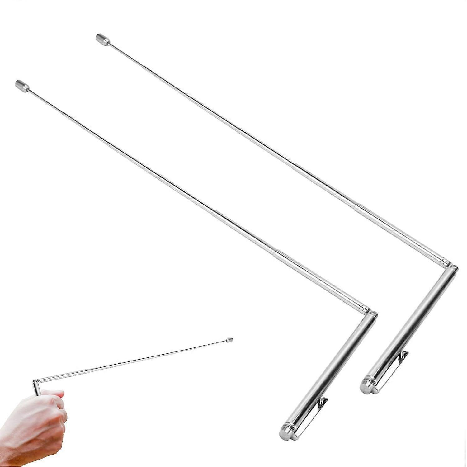 Nuqin 2 Packs Dowsing Rods Dowsing Rods Spiritual Use Dowsing Rods Copper for Detector Water Adjustable Witching Observe Hunting Ghost Hunting Equipme