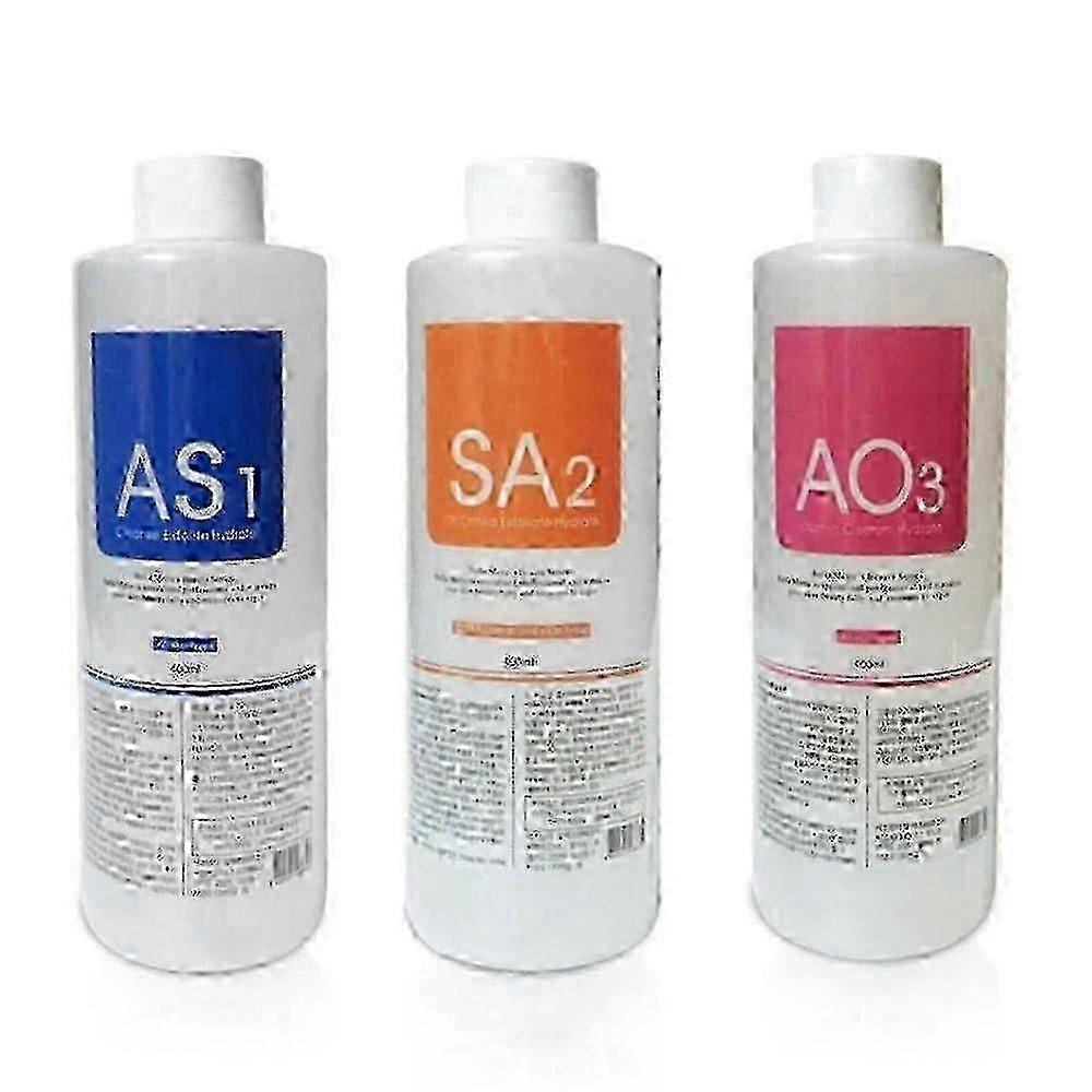 Aqua Peeling Solution Set with Small Bubbles for Deep Skin Cleansing, Compatible with Beauty Devices
