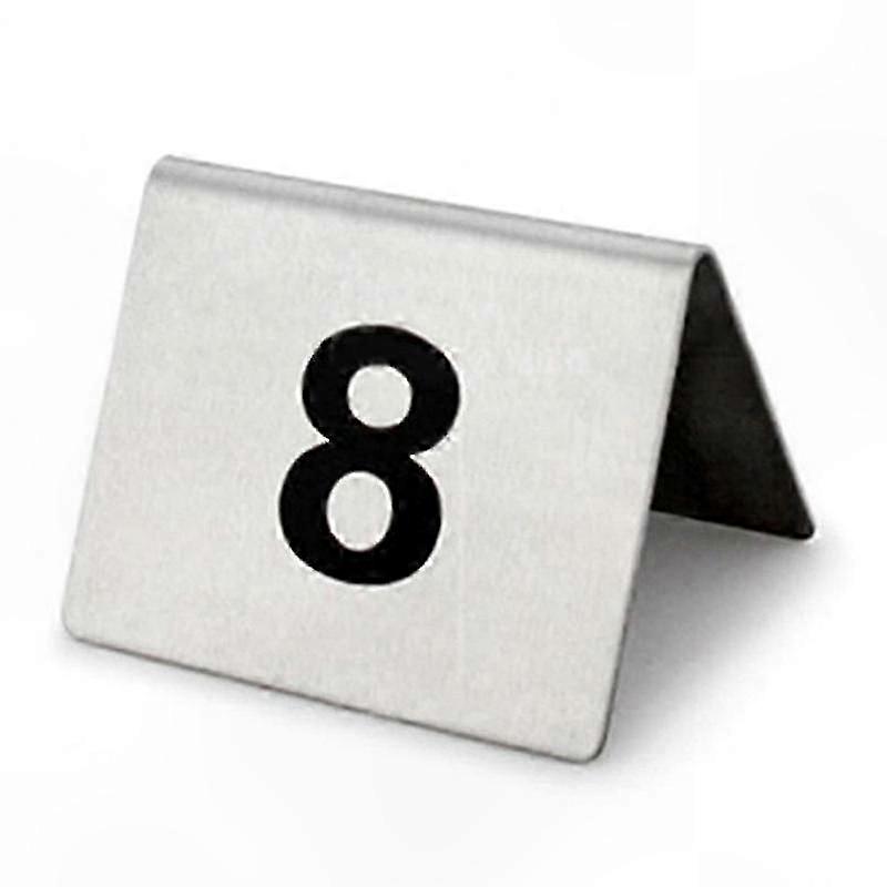 25 Stainless Steel Table Numbers for Restaurant, Hotel, Cafe - Multipurpose Sign with Stable Base