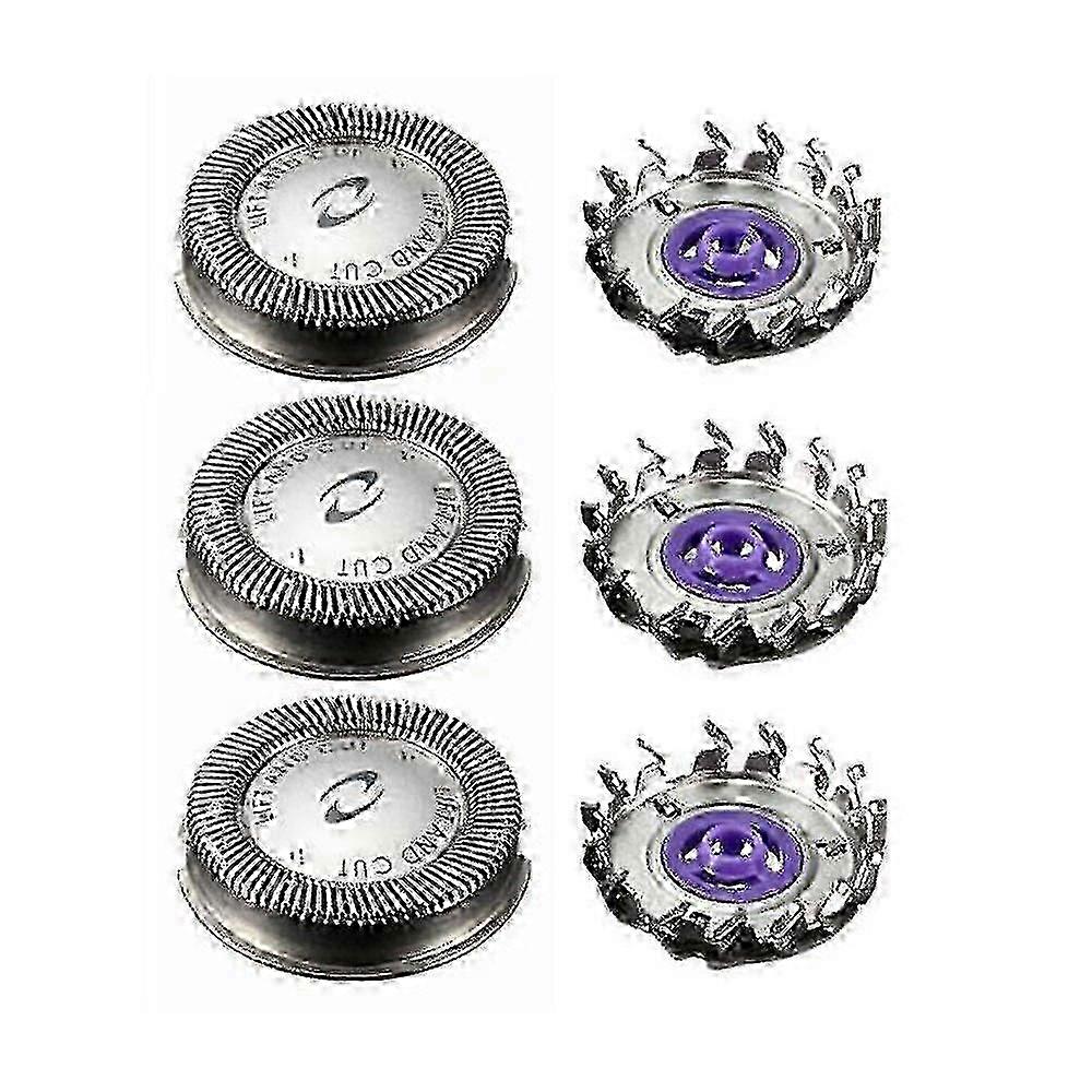 3pcs Shaver Head Blades compatible with Philips HQ3, HQ4, HQ55 Series
