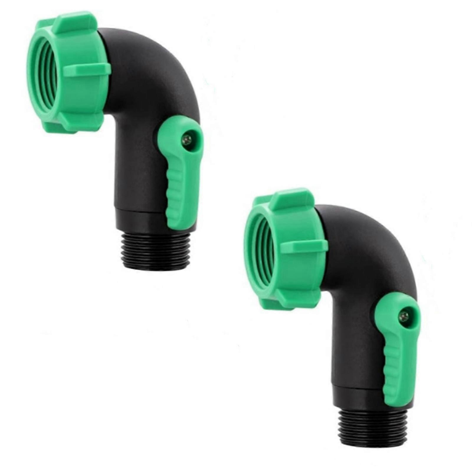 2PCS Garden Hose Adapter Strong Plastic Shut Off Valves Strong Valves for Precise Water Flows Control In Boat Multicolor