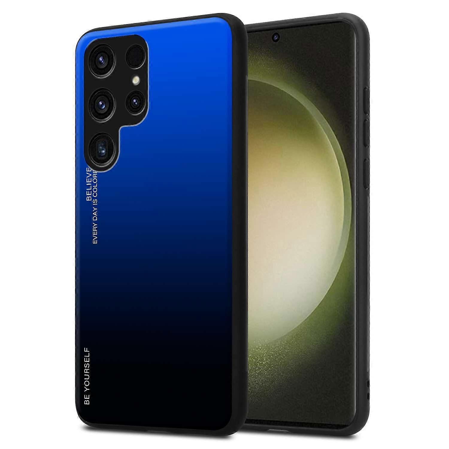 Funda Samsung Galaxy S23 ULTRA TPU - Cubierta trasera con cristal protector - Bitono