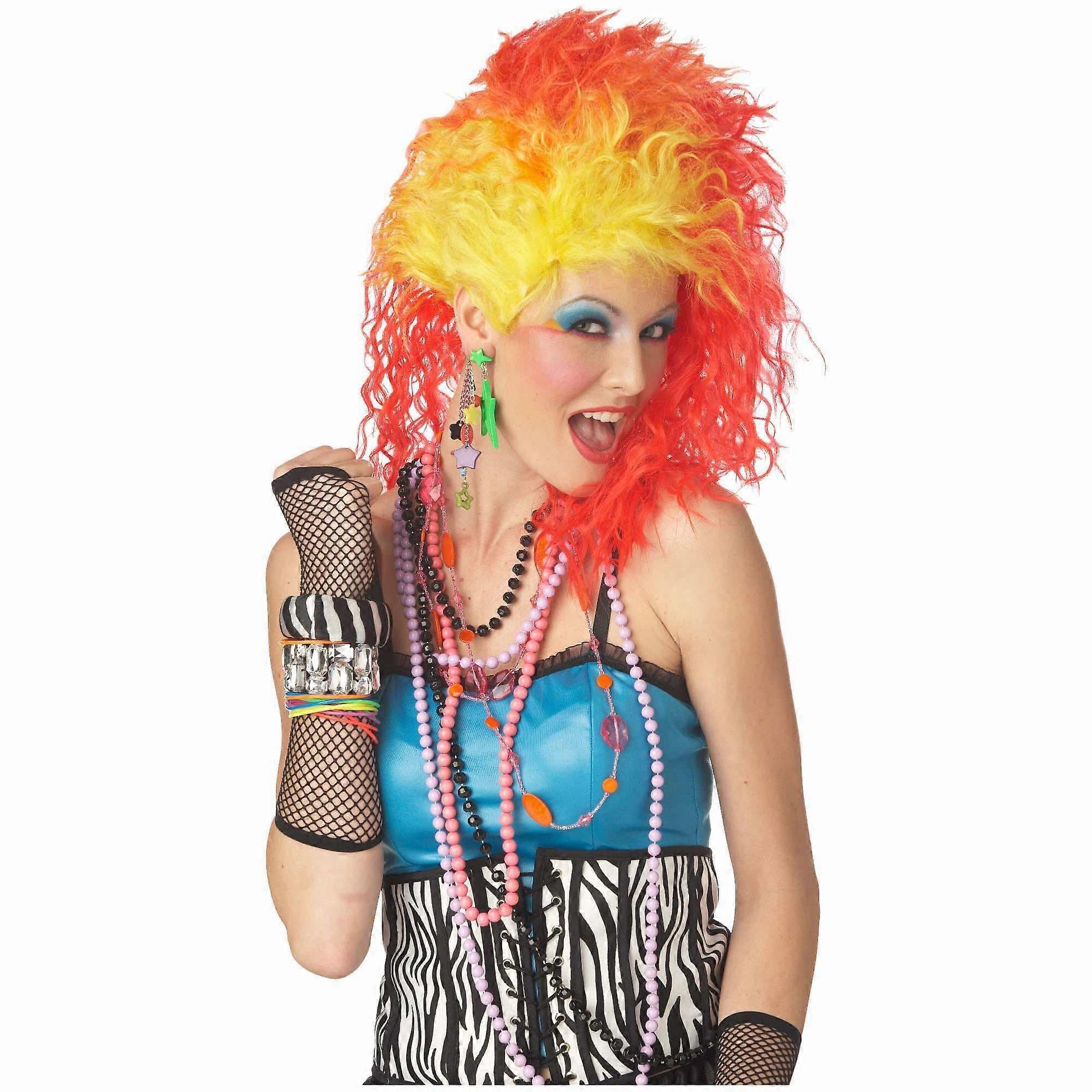 True Colors Rock Star Disco Cyndi 80s Punk Women Costume Wig