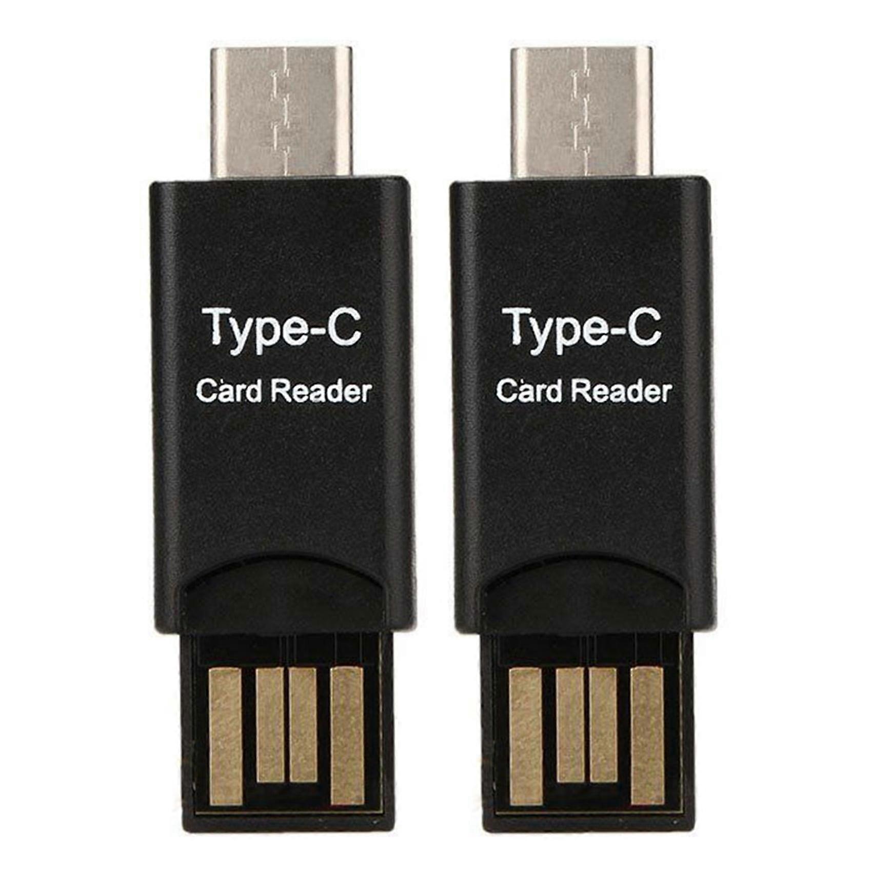 2X USB 3.1 Type C USB-C to -SD TF Card Reader Adapter for PC Cellphone