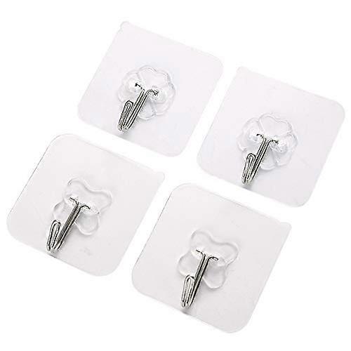 Sticky Hooks Adhesive Sticker Hooks For Hanging 40 Piece Single Sided No Drilling Stick On Hooks For Wall Removable