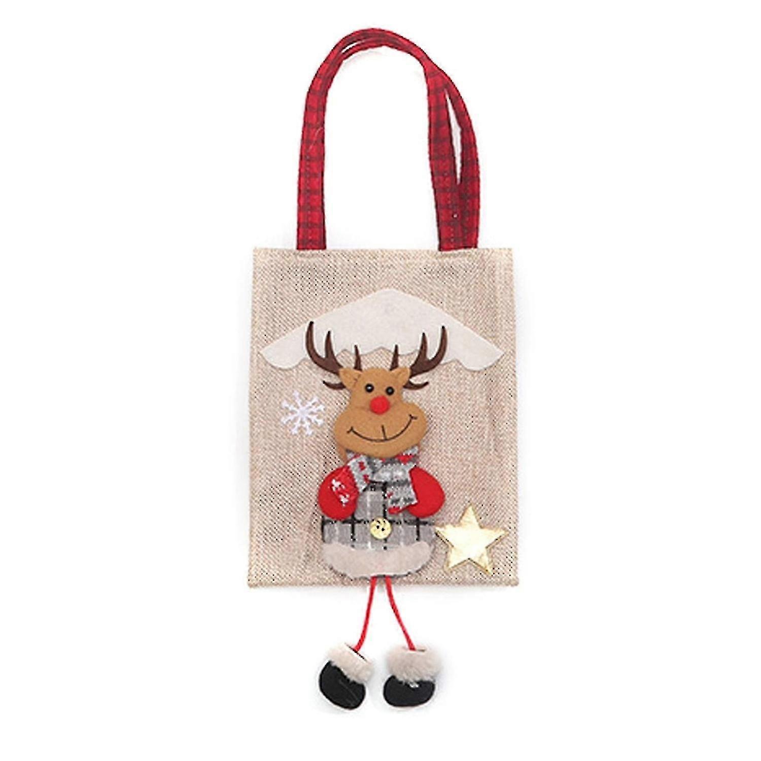 Christmas Gift Sack Tote Bag Long Legs 3d Figurine Christmas Candy Bag Kids Christmas Gifts (christm