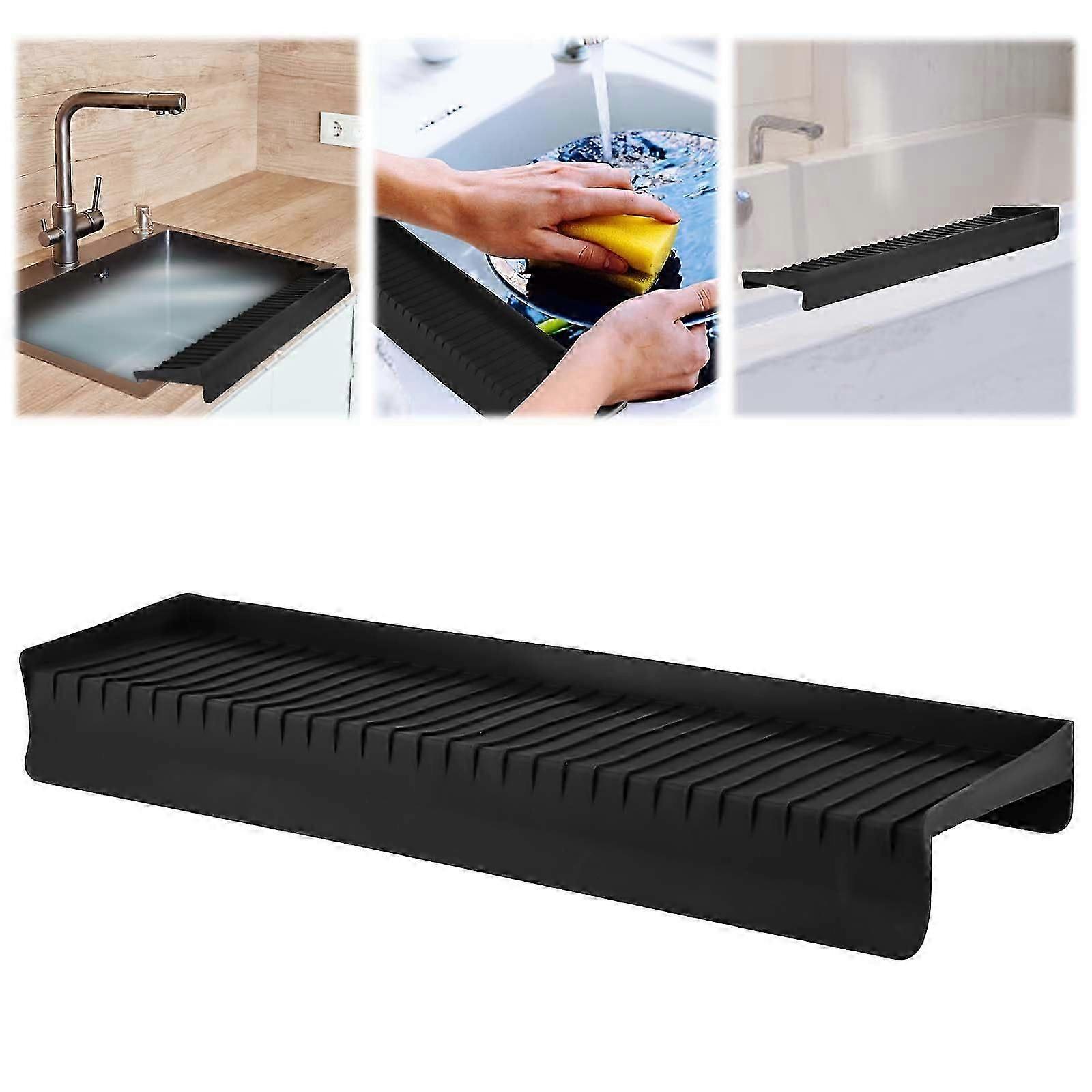 Silicone Kitchen Sink Splash Guard Cover for Counter Space Sink Granite Protector