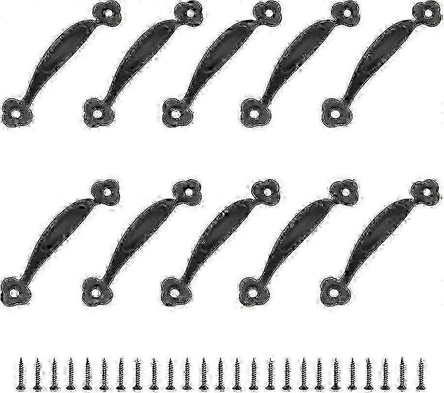 10 Retro Pulls Cabinet Handle Door Knob Rustic Zinc Alloy 80mm