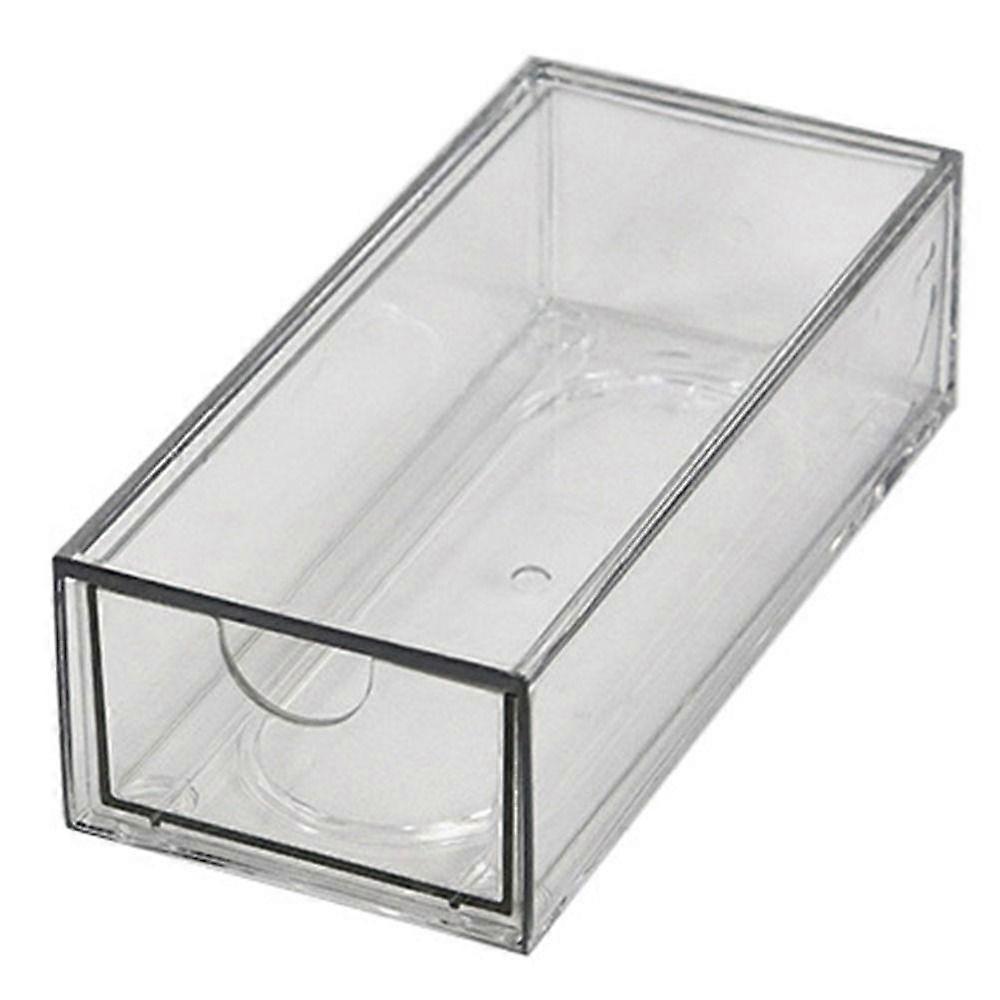 Dust Proof Desktop Storage Box INS Jewelry Sorting Box Transparent Organizer Shelf  Dormitory Desk