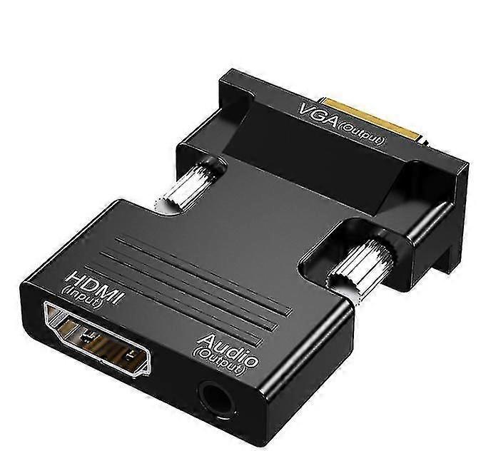 كابل HDMI إلى Vga مع مخرج صوت ، محول HDMI