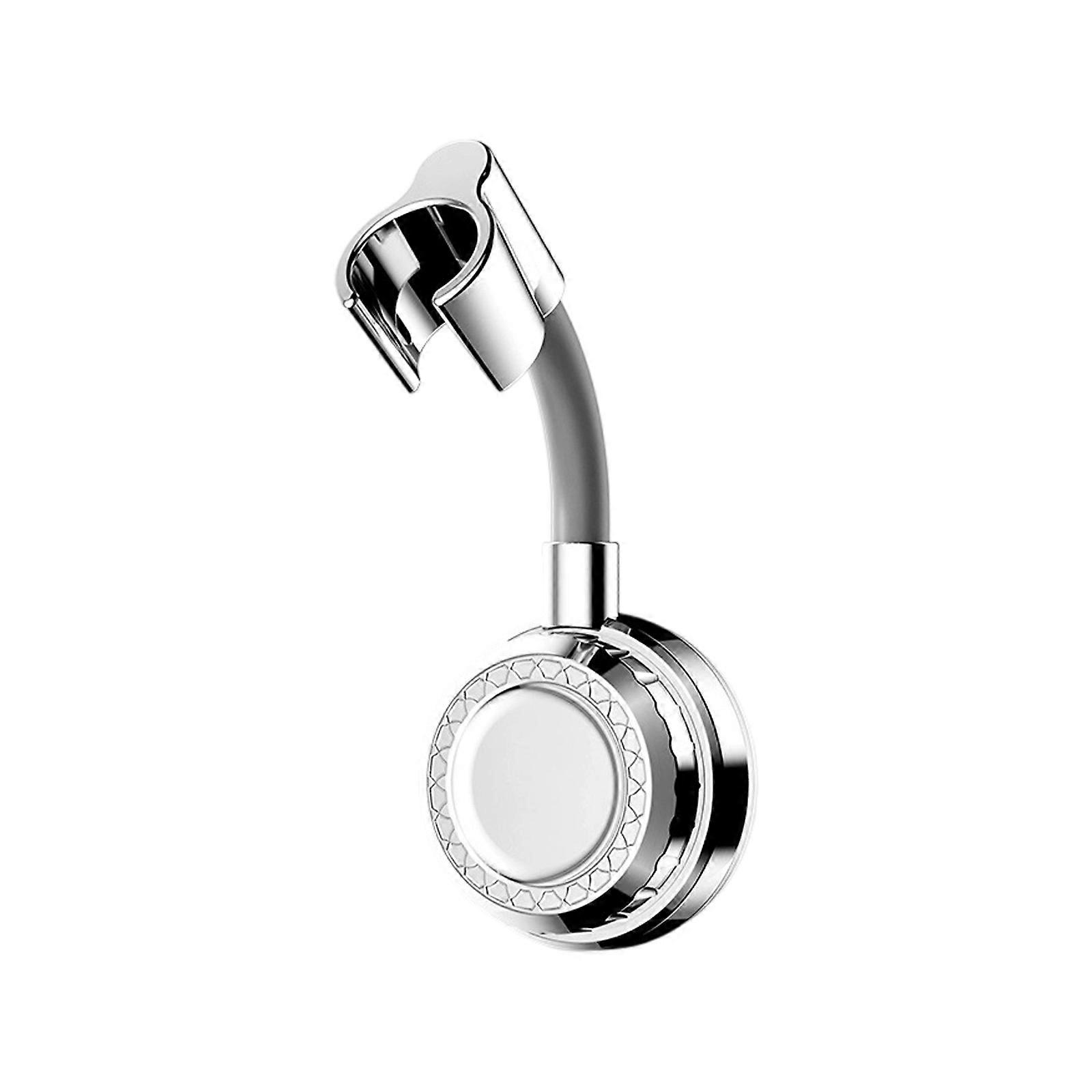 Flexible Shower Head Owner Removable Suction Technology Stable Wall Appendage for Standing Sitting Bathing Circumstances  silver