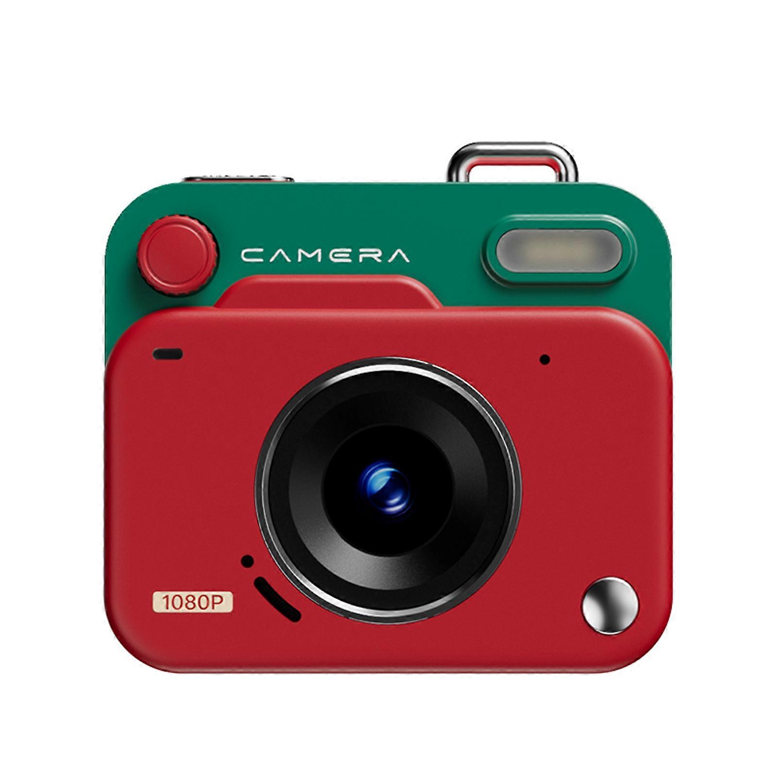 Miniature Clear Camcorder With Display Screen Automatic Video Overwrite Function Simple Operation For Children Newcomers  Red