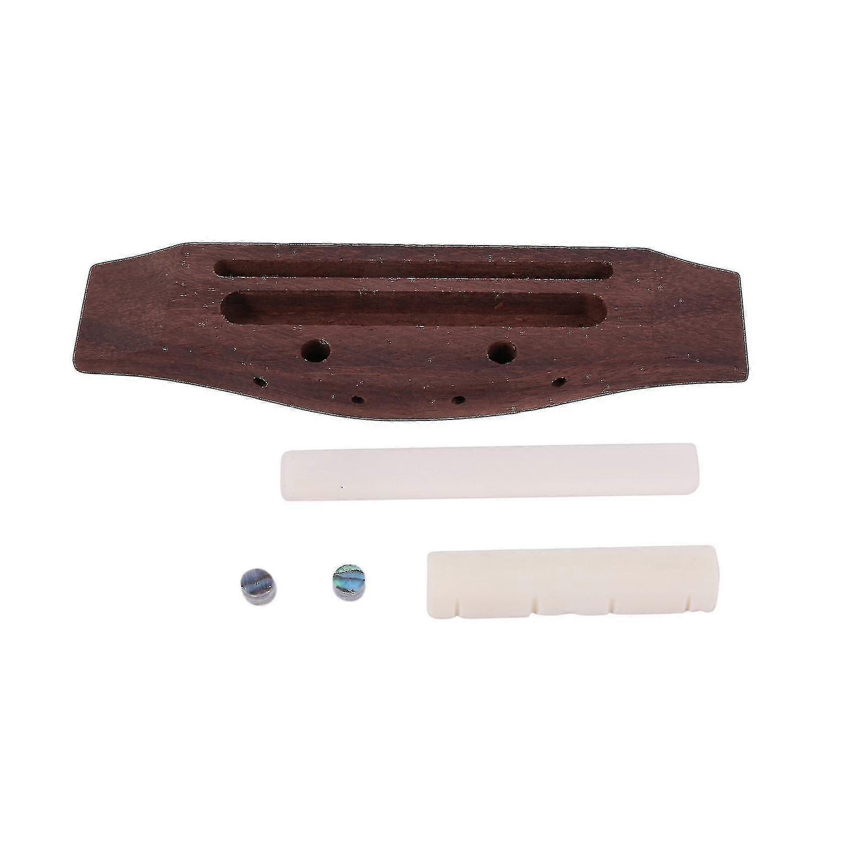 4-strängad gitarr Ukulele Rosewood Bridge Set Sadelmutter