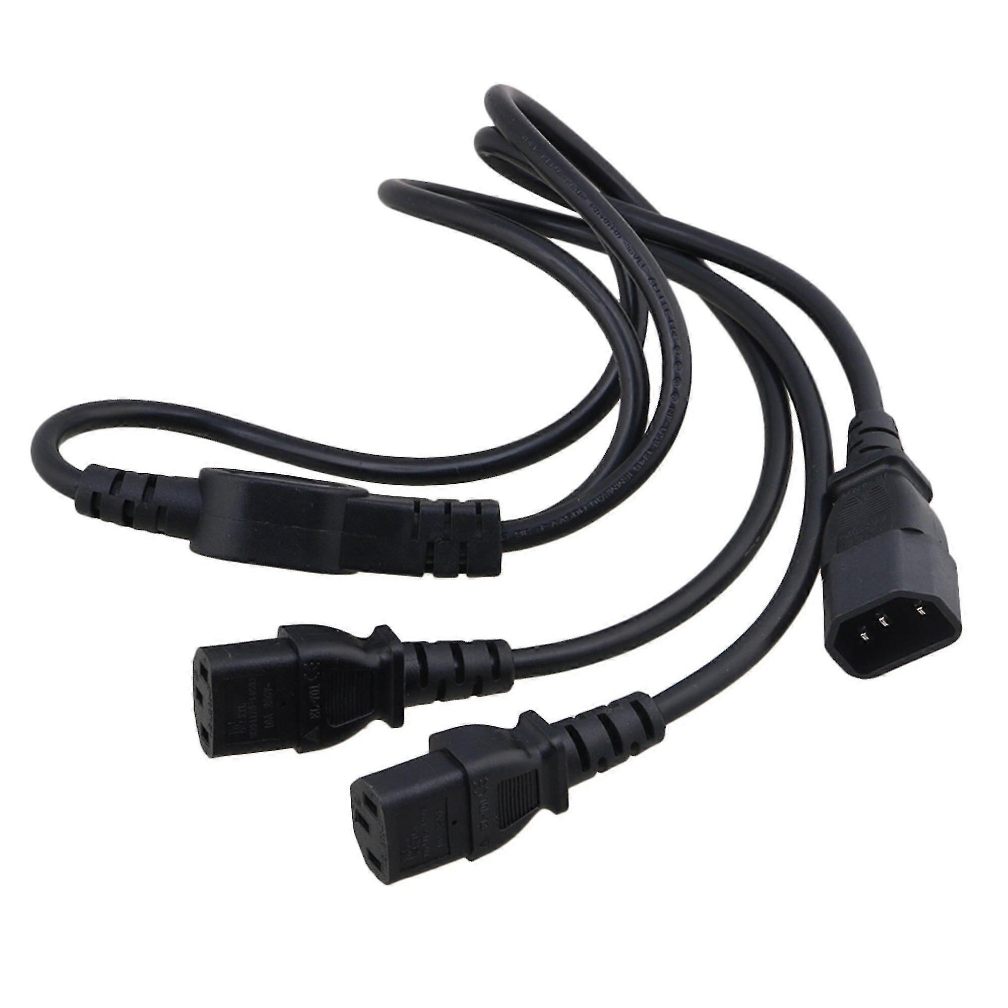 Computer Server IEC 320 C14 to 2 x C13 Y Splitter Power Cable, 1m
