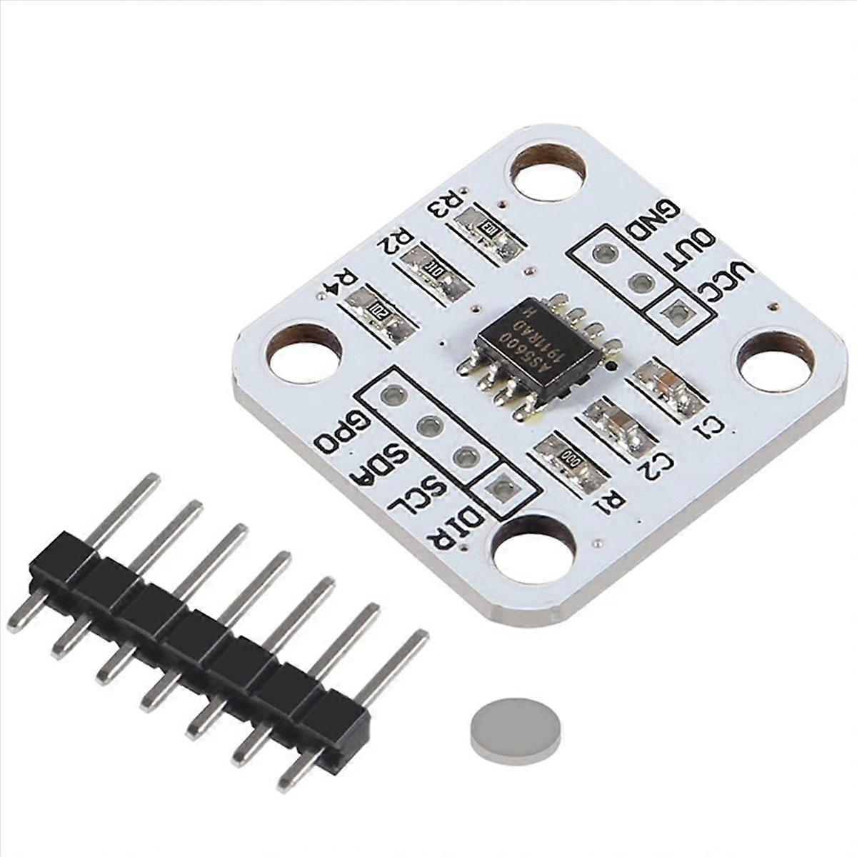 10Pcs AS5600 Magnetic Encoder Magnetic Induction Angle Measurement Sensor Module 12Bit High Precisio