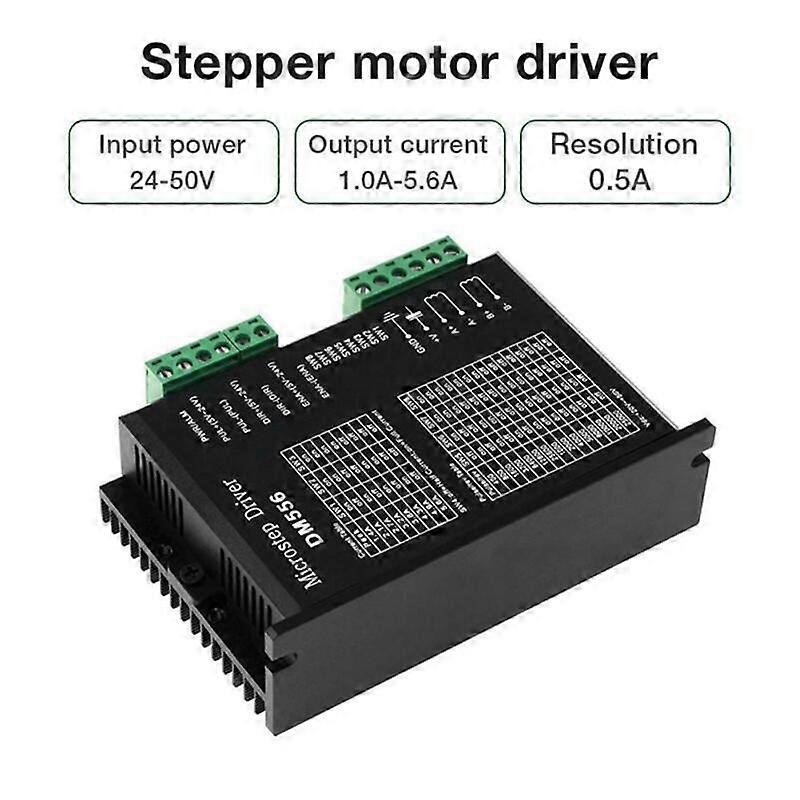 4X Digital Stepper Driver, Dm556 Motor Driver is Suitable for Nema 23, Nema 24 and Nema34 Stepper Mo