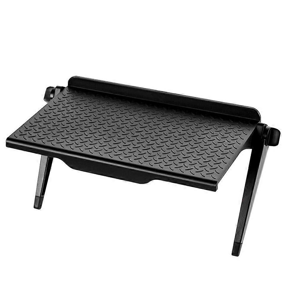 1pc Plastic TV Screen Storage Rack TV Shelf Computer Screen Shelf (Black)