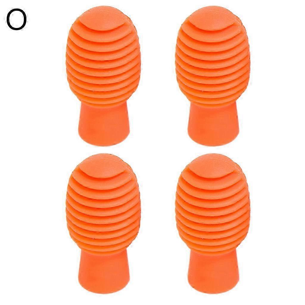 4x Drum Stick for Head Rubber Sleeve Drumstick Mute Damper Drum Silent Practice