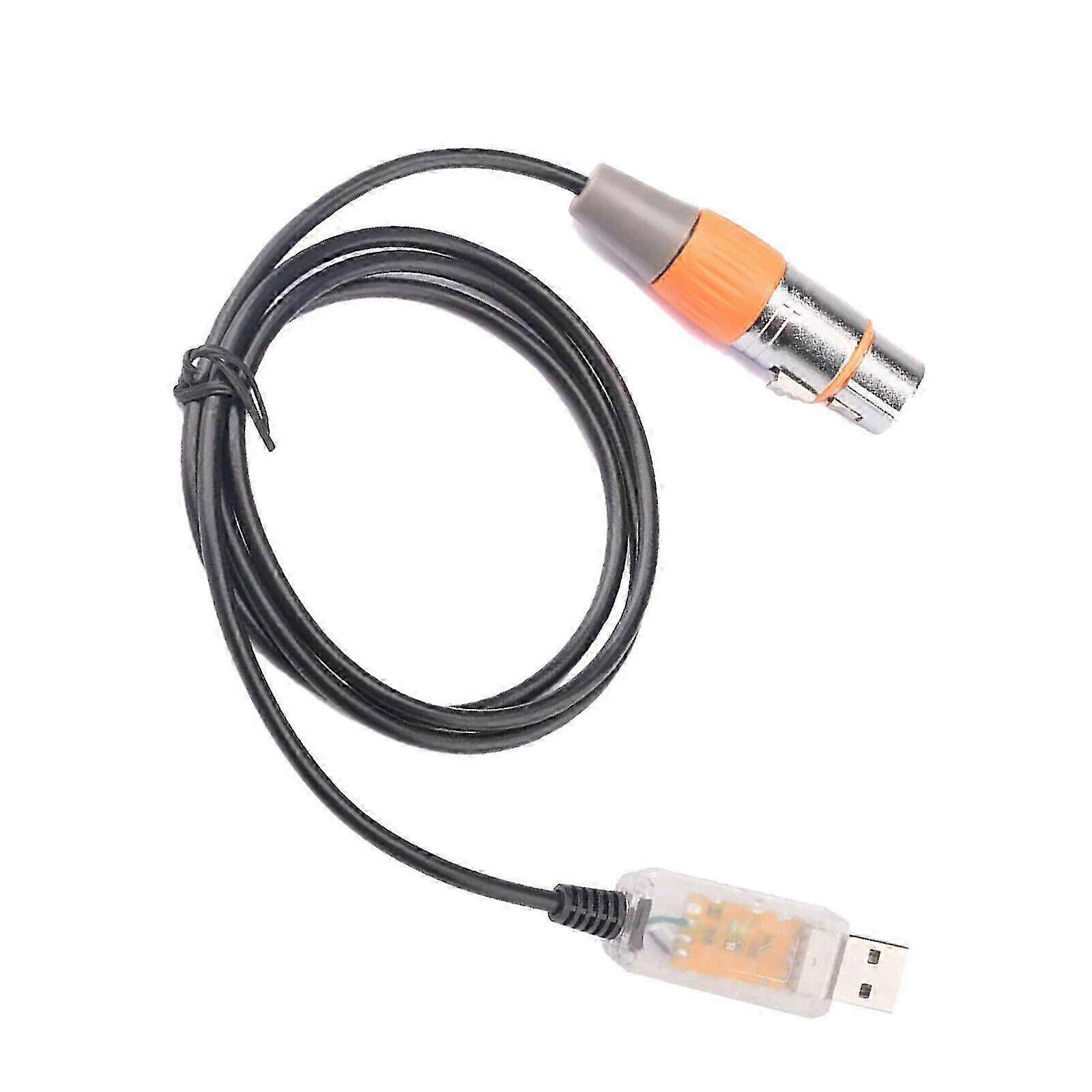 USB to DMX Interface Adapter Cable Stage Light PC DMX512 Controller Dimmer