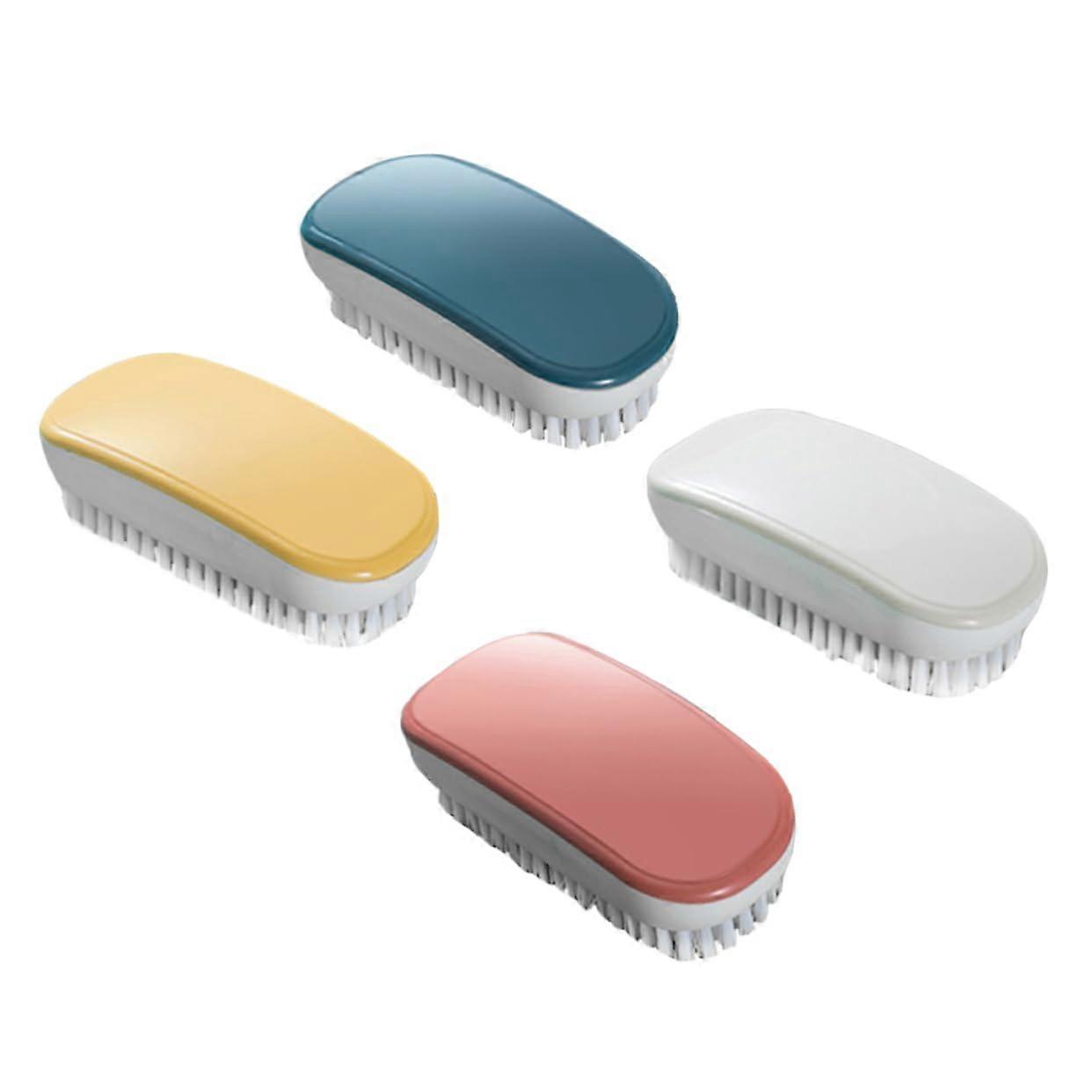 Shoe Cleaning Brush Set of 4 Soft Bristles for Shoes, Clothes and Household Use Durable