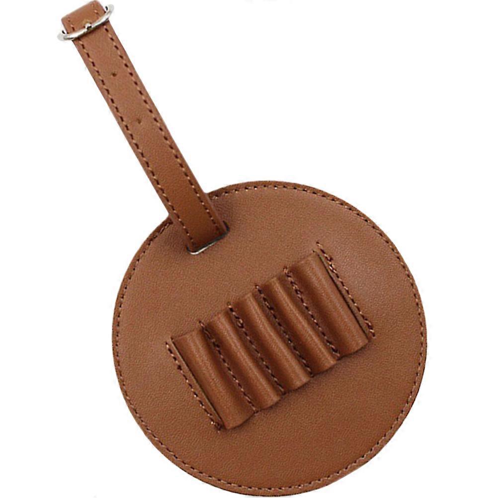 Durable Golf Tee Organizer Round Tee Organization Golfing Gift Light Brown 1Set