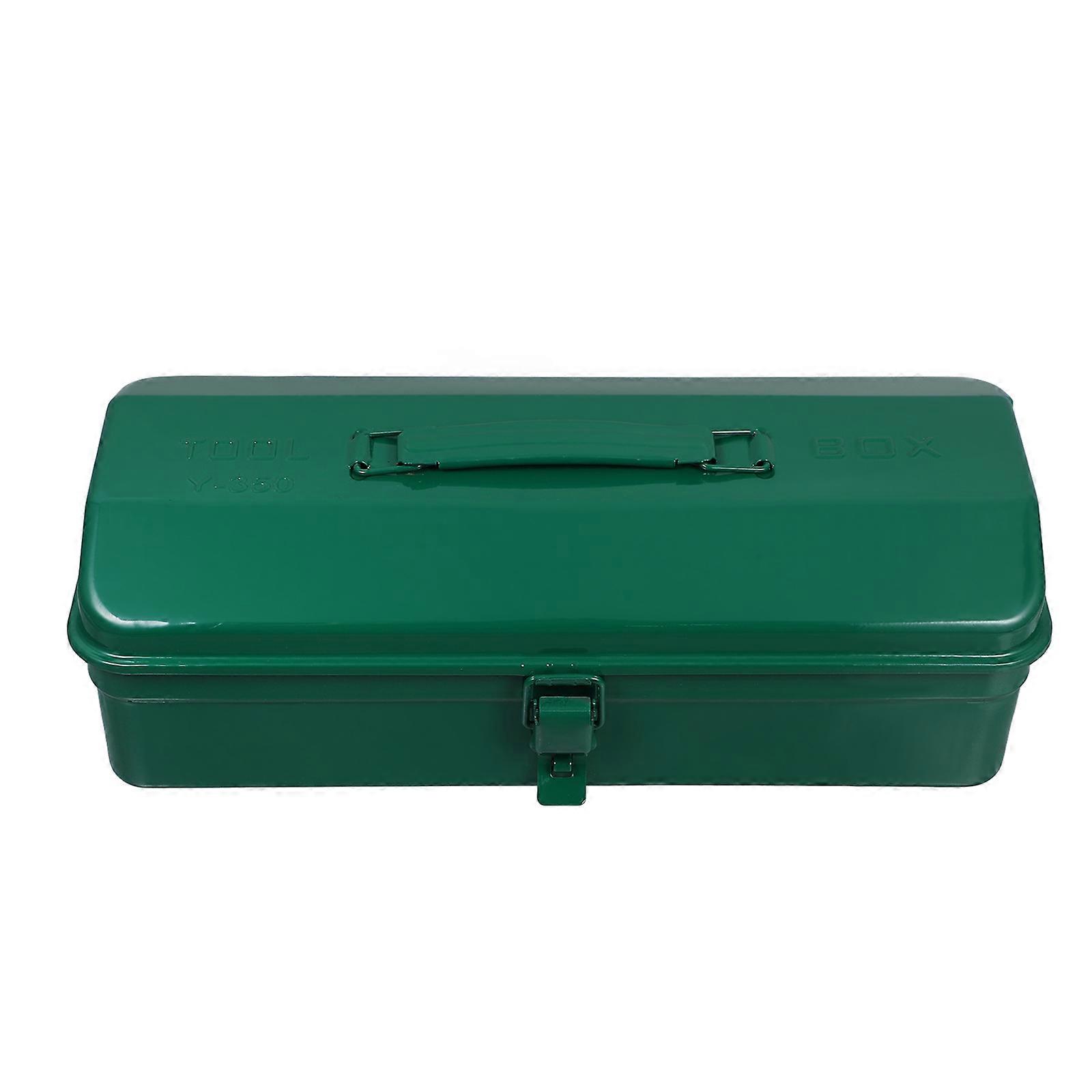 Portable Tool Box Green Storage Durable Large Capacity For Professionals Homeowners Car Use 1Pack