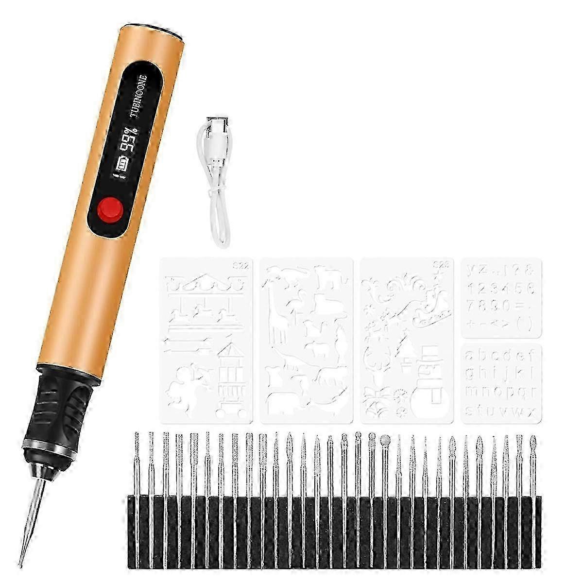 Engraving Pen for Artists & DIYers - Multi-Surface Engraving - Beginner Friendly Rechargeable Kit