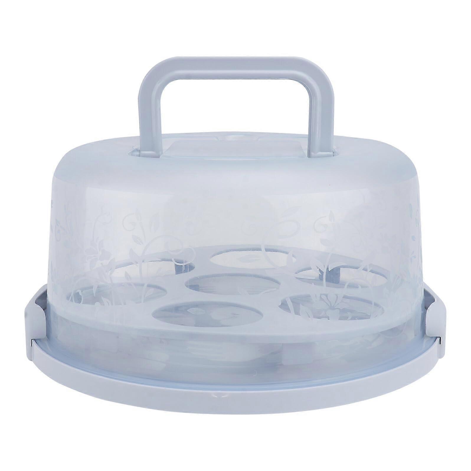 Cake Carrier with Removable Cupcake Tray, FoodGrade Storage Box with Handle, EcoFriendly Transport